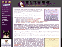 Tablet Screenshot of dogtrainingbypj.com